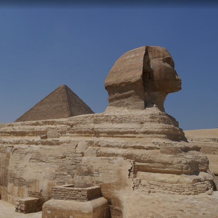 Sphinx et pyramide de Khéops